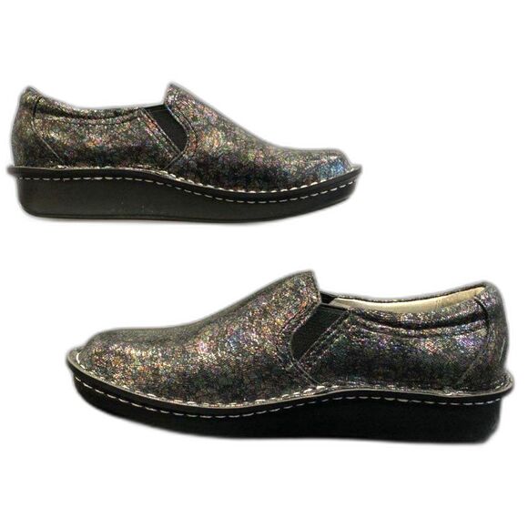 Alegria Black Multi Metallic Brook Tranquil Clogs - Size 38 - Picture 2 of 6